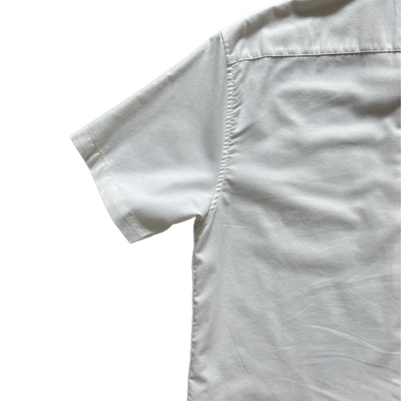 RVCA Men's White Casual Button Down Shirt - Picture 8 of 8